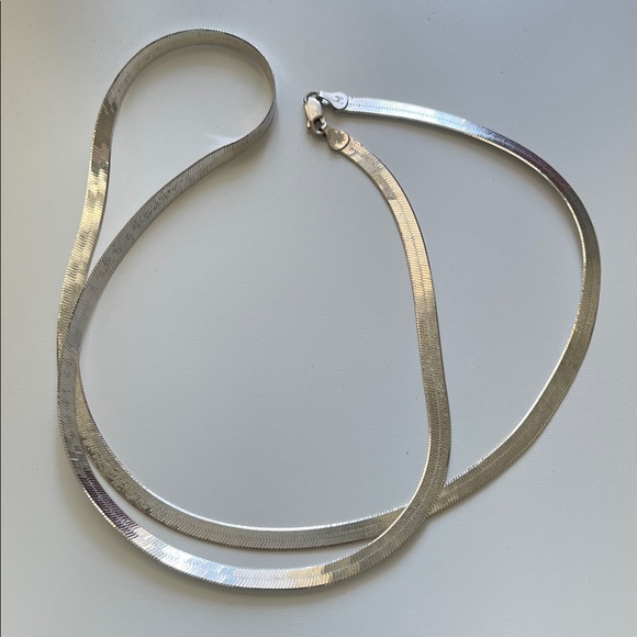 Sterling silver necklace made in Italy - Picture 1 of 6